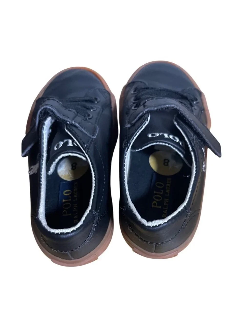 Polo Ralph Lauren Unisex Sayer EZ T-Toe Sneakers Kids Size 8